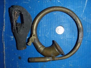 Oldtimer Antik Messing Gummi Quetschbirne Auto Hupe funktioniert - Bild 1 von 5