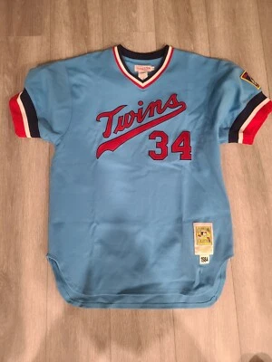 Camiseta deportiva Mitchell Ness M&N auténtica Kirby Puckett 52 2xl Xxl nueva con etiquetas muestra prototipo Foto 1 de 4