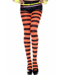 Brand New Opaque Wide Striped Tights Music Legs 7419 - Picture 1 of 8