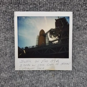 Vintage NASA Photo Shuttle On Pad 39B 2 SRBs Orange Tank Kennedy Space Center 96 - Picture 1 of 3