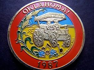 1987 Babylon "OKLAHOMA!" Multi-Color Mardi Gras Doubloon  - Picture 1 of 2