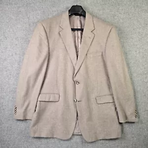 Jos A. Bank Blazer Men's 46L Beige Tan 100% Cashmere Sport Coat Suit Jacket EUC - Picture 1 of 15