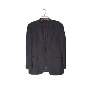 Brooks Brothers Stretch 346 Black Pinstripe Suit Jacket Double Button Size 40R - Picture 1 of 9