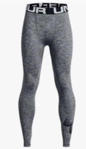 NEW Under Armour UA 1343271 013 Boys ColdGear Leggings Youth Large - Picture 1 of 1
