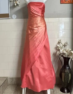 Women Prom Off Shoulder Cocktail Wedding Party Evening Gown Dress Size 3/4 - Picture 1 of 12