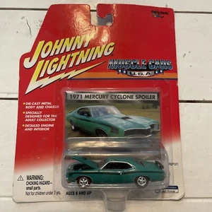 2001 Johnny Lighting MUSCLE CARs USA 1971 Mercury Cyclone Spoiler NOC Red Line - Picture 1 of 6