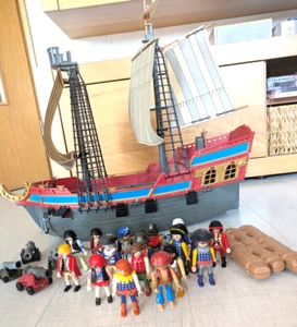 Playmobil * 3940 großes Piratenschiff Piratenflaggschiff Konvolut + Extras - Bild 1 von 15