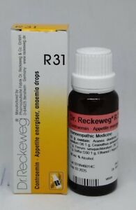 Dr. Reckeweg R31 Increases Appetite Blood Supply Anaemia After-Effects Ailments 