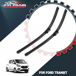 Genuine Ford Transit Custom 2012-2021 OEM Front Windscreen Wiper Blades 30" 28" - Picture 1 of 12
