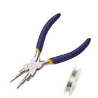 1Set Carbon Steel Round Nose Pliers with Steel Jewelry Wire for DIY Jewelry8337