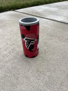 Atlanta Falcons NFL Red Camo 12oz Slim Can Coolie Double Wall Insulation - Picture 1 of 7