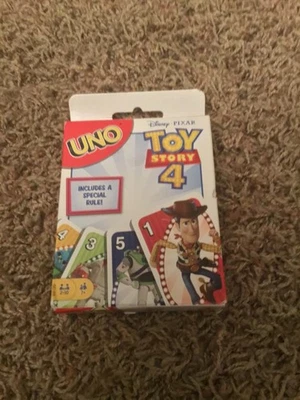 2018 Mattel Disney Pixar Toy Story 4 Uno Card Game - Image 1 of 3