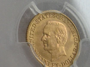 1916 McKinley Gold Commemorative Dollar PCGS MS65 - Gem BU! - Picture 1 of 4
