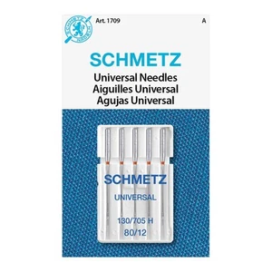 Agujas universales para máquina de coser SCHMETZ - tamaño 80/12 paquete de 1 tarjetas de 5 agujas - Imagen 1 de 9