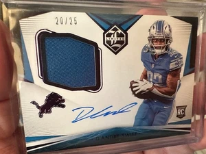 D'ANDRE SWIFT RC . 2020 Panini Limited Rookie Patch Auto # 20/25 A+ - Bild 1 von 2