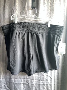 Avia Activewear Women’s Running Shorts With Bike Liner Black 3XL Elastic. NWT - Picture 1 of 6