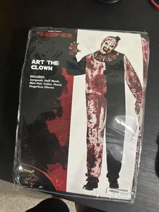 Terrifier Art the Clown Costume Mens Large Jumpsuit Mask Gloves Spirit Halloween - Picture 1 of 2