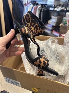 steve madden jewel heels in leopard print - Picture 1 of 6