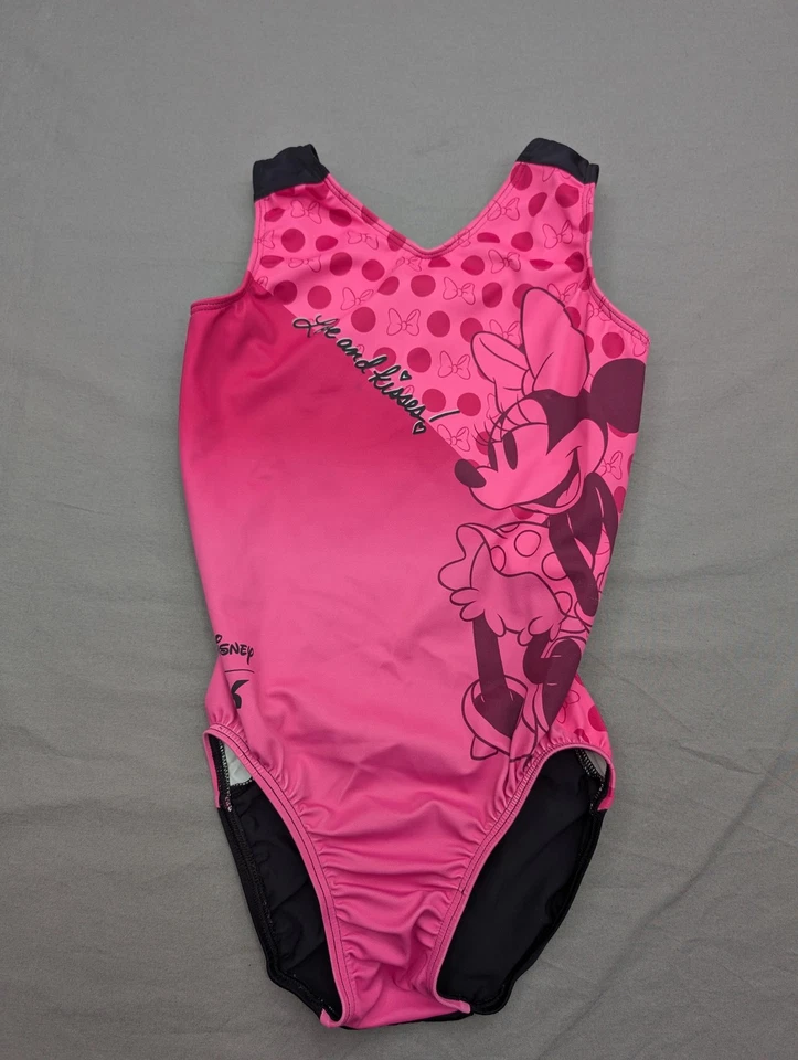 Leotardo Disney Minnie Mouse Mujer Extra Pequeño Rosa Negro GK Gimnasia Foto 1 de 4