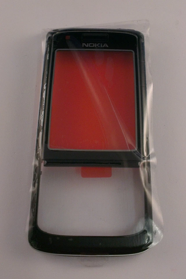 Nueva Cubierta Frontal Original Nokia 6288 Fascia Carcasa Negra Genuina Foto 1 de 1