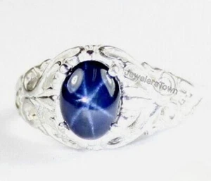 Anillo de compromiso Dainty Star Anillo de zafiro Plata de ley 925 Estrella... - Imagen 1 de 5