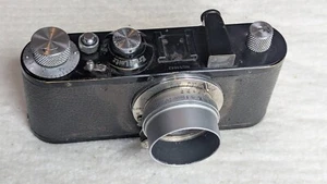LEICA I (1937) w/interchangeable Hektor 2.5/50mm, black, original leather case - Picture 1 of 21