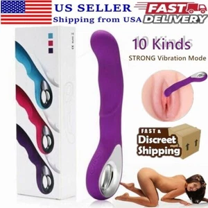 Rechargeable Rabbit Vibrator Sex toys for Women Dildo G-spot Multispeed Massager - Picture 1 of 13