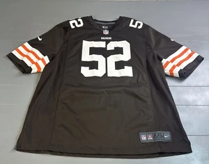 Cleveland Browns Jersey Mens Size 2XL Brown Jackson #52 NFL Football Nike - Picture 1 of 15