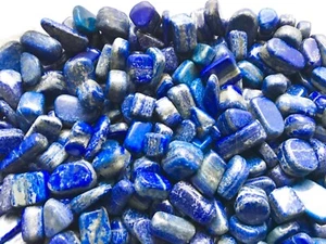 1000 Grams Beautiful Hand Polished Lapiz Lazuli Tumble Lot Afghanistan LP205 - Picture 1 of 3