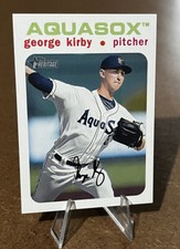 George Kirby /50 WHITE BORDER Parallel SP Topps Minor League Heritage 2020