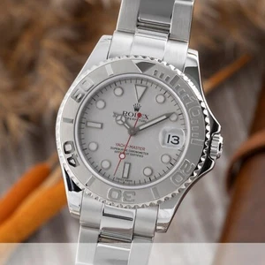 Rolex Yacht-Master 35 Oyster Stahl / Platin Medium Size Ref 168622 VP: 11650 € - Bild 1 von 13