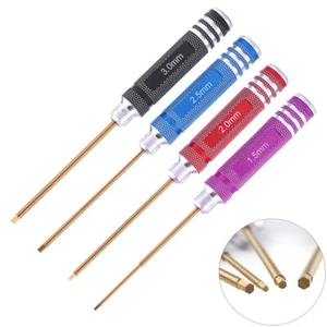 4Pcs/set Titanium Plating 1.5mm 2mm 2.5mm 3mm Hexagon Screwdriver Screw Driver - Imagen 1 de 16