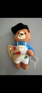 2022 McDonald’s Paddington Bear Artist Christmas Plush Tree Ornament Hang Paint - Picture 1 of 5