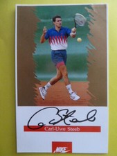 Carl-Uwe Steeb (Tennis), Autograph Card (Signature Printed) 