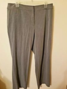 Pantalones de vestir para mujer Liz Claiborne Audra talla 14R gris jaspeado 2 bolsillos de imitación cremallera - Imagen 1 de 7