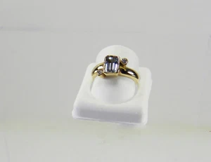 ELEGANTER RING AQUAMARIN DIAMANTEN 14K GELBGOLD NEU IM KARTON # J256 - Bild 1 von 4
