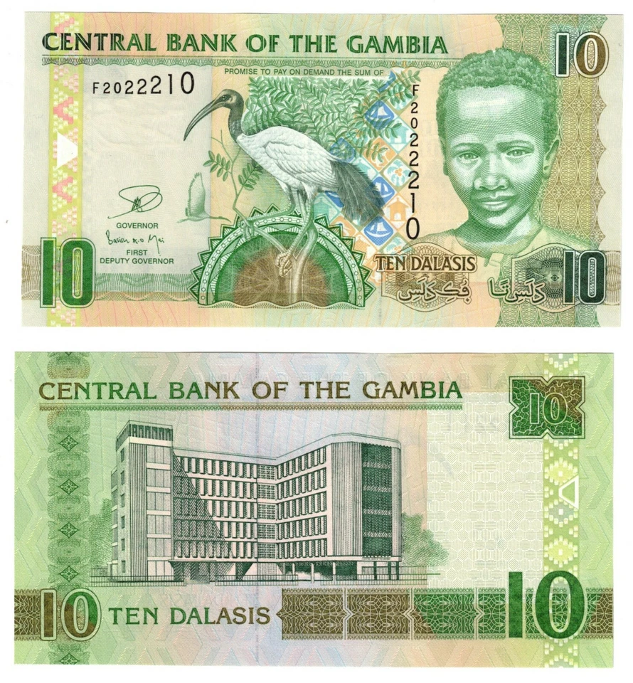 2013 (2006) Gambia  Banknote P26c 10 Dalasis UNC - Image 1 of 1