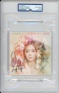 Lindsey Stirling SIGNED Duality CD Cover Album Art Card PSA DNA COA Autographed - Picture 1 of 2