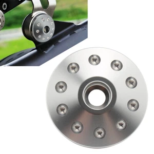 Fit BMW R nine T Moto CNC Supporto Scarico Staffa Decorazione Argento 1PZ - Foto 1 di 10