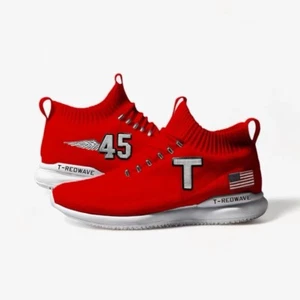 Donald Trump 45 T-Red Wave Shoes Sneakers New In Box Size US 13M/14.5W Authentic - Picture 1 of 9