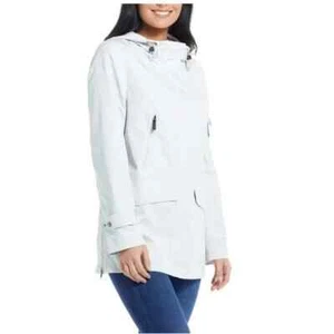Parka con capucha repelente al agua Ellen Tracy Stone talla 2X original $220 - Imagen 1 de 4