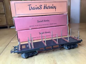 French Hornby O Gauge SNCF Bogie Stake Wagon - Picture 1 of 4