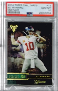 2014 Topps Triple Threads Eli Manning Emerald PSA 10 /199 - Picture 1 of 1