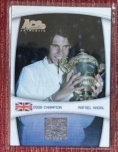 2008 Ace Authentic Rafael Nadal Match Worn Shirt Jersey Relic Swatch #/59 - Picture 1 of 3