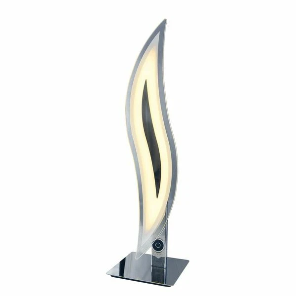 LED WAVE Tischleuchte chrom Glas 11x42x11cm 800lm 3000K 10W Näve 3106342 - Bild 1 von 1