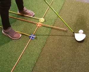 'STICK-STAY' Golf Alignment sticks Setting aid. Buy 2 get 1 Free - Picture 1 of 6
