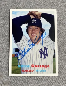 NEW YORK YANKEES- GOOSE GOSSAGE AUTOGRAPH 2015 TOPPS ARCHIVE #39 TRADING CARD - Picture 1 of 2