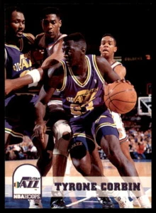 1993-94 Hoops Utah Jazz Basketball Card #214 Tyrone Corbin MINT - Picture 1 of 2
