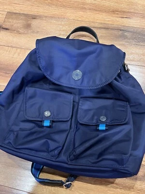 Auténtico COLE HAAN - Mochila Cartera Nailon Azul Marino Excelente Estado Bolso Único Azul Foto 1 de 4