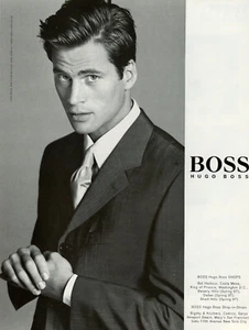 HUGO BOSS magazine AD #033 OOP RARE 1997 MARK VANDERLOO VINTAGE - Picture 1 of 2